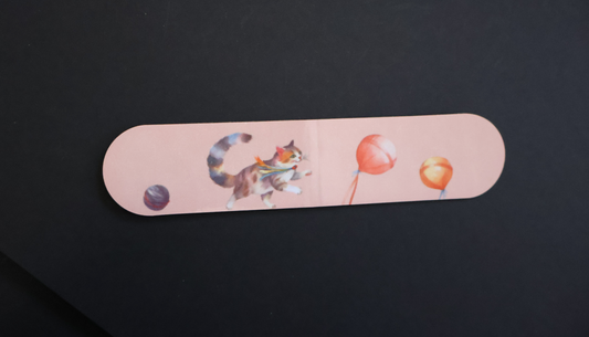 Sublimation print for Bookmarks Cat with Balloons