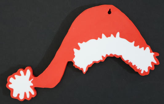 Christmas Ornament - Santa Hat | 3D printed