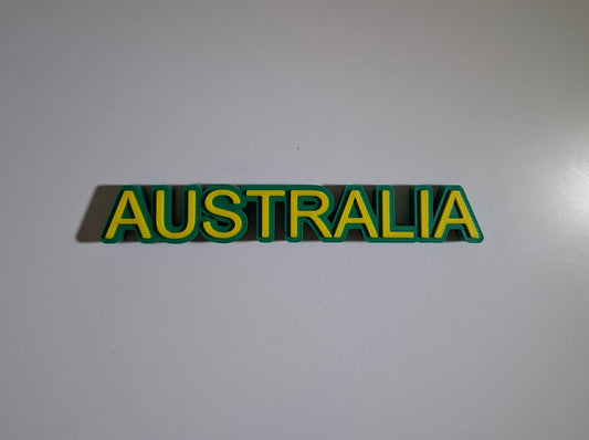 Desk Sign - Australia | 3D Printed