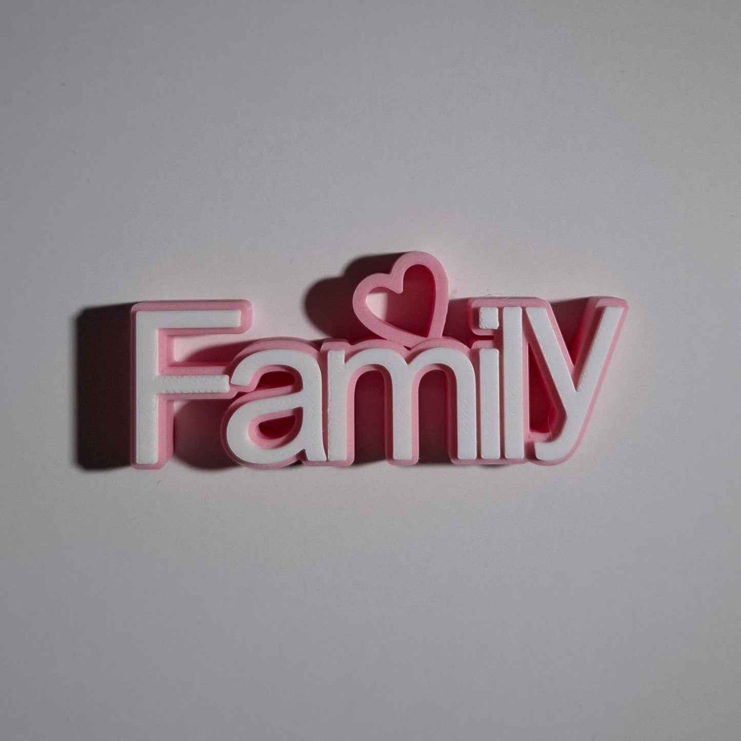 Desk Sign - Family | 3D Printed
