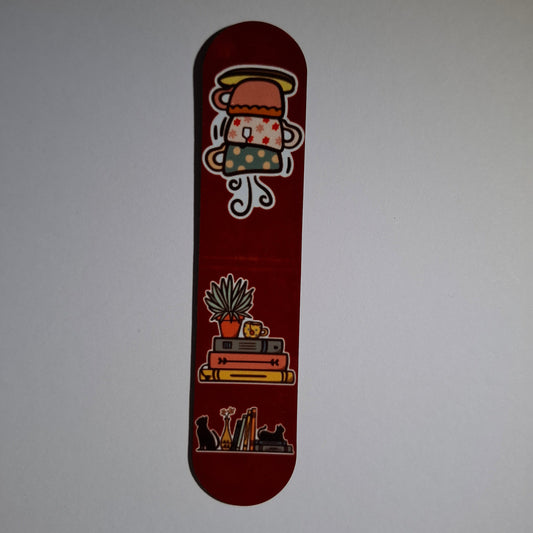 Sublimation print for Bookmarks Coffee and Books