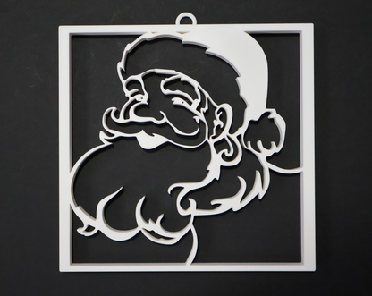 Wall Art - Christmas Santa Face | 3D Printed