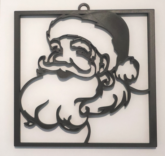 Wall Art - Christmas Santa Face | 3D Printed